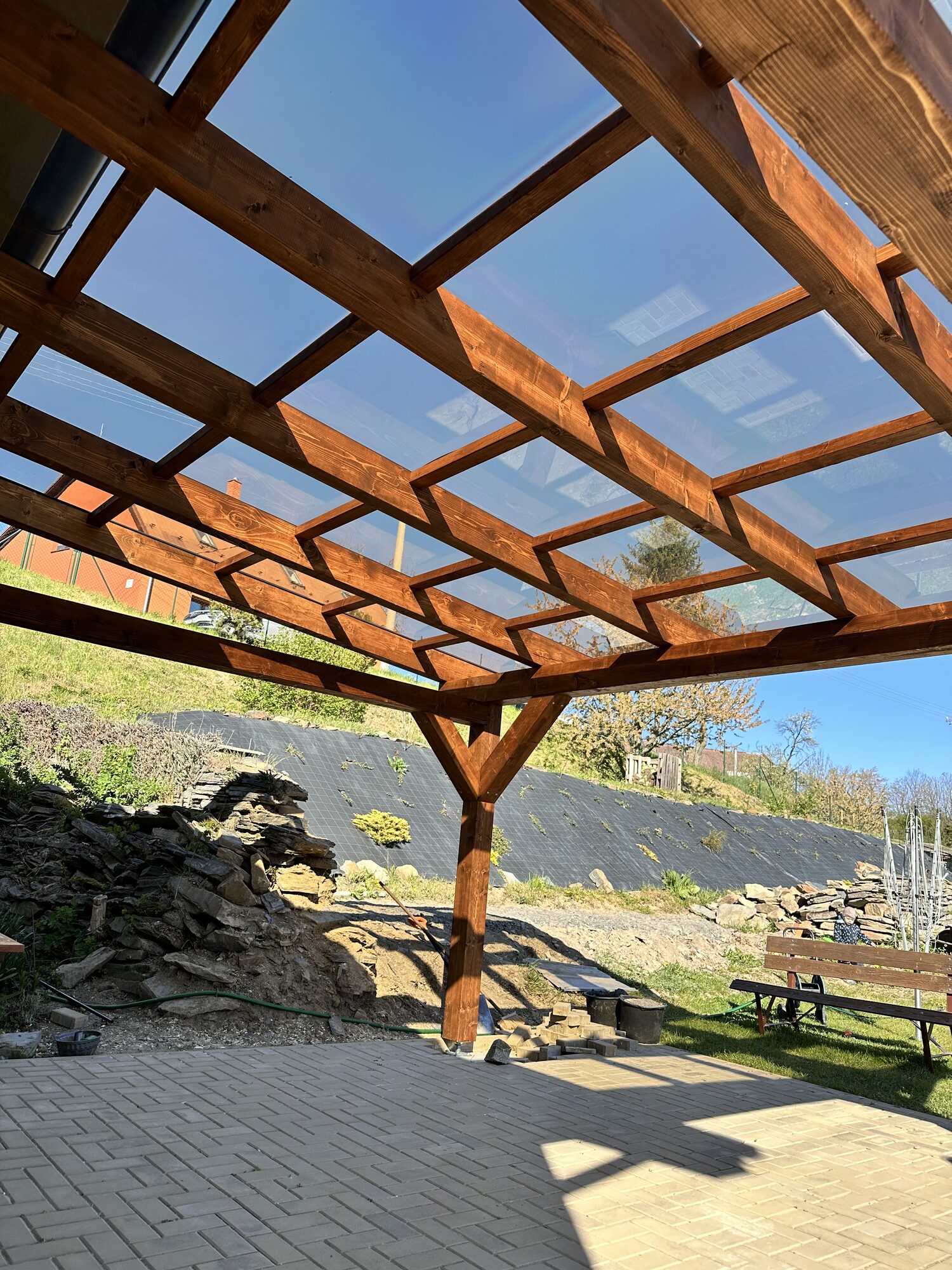 Dřevěná pergola na míru — fotka 4